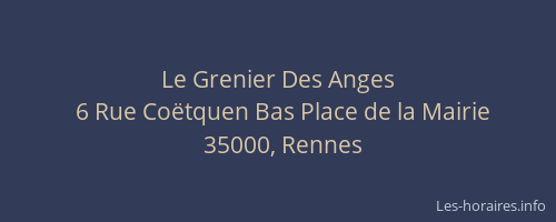 Le Grenier Des Anges