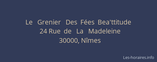 Le   Grenier   Des  Fées  Bea'ttitude