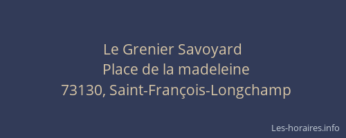 Le Grenier Savoyard