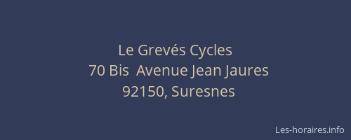 Le Grevés Cycles