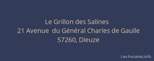 Le Grillon des Salines