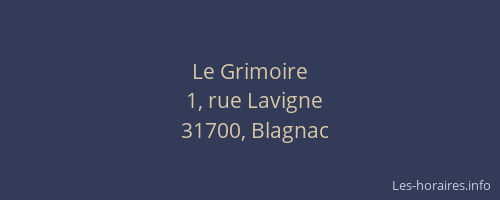Le Grimoire