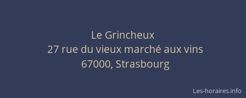 Le Grincheux