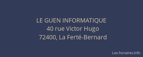 LE GUEN INFORMATIQUE
