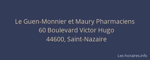 Le Guen-Monnier et Maury Pharmaciens