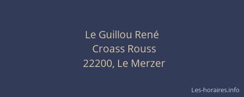 Le Guillou Ren&eacute;
