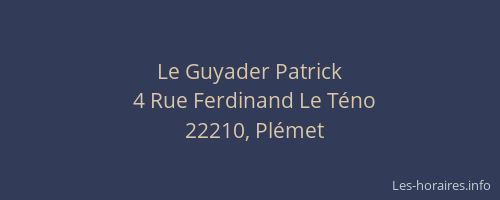 Le Guyader Patrick