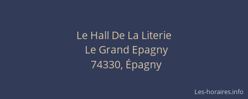 Le Hall De La Literie