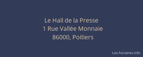 Le Hall de la Presse