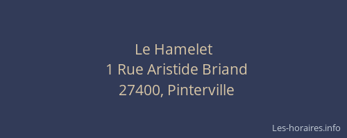 Le Hamelet