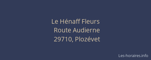 Le H&eacute;naff Fleurs
