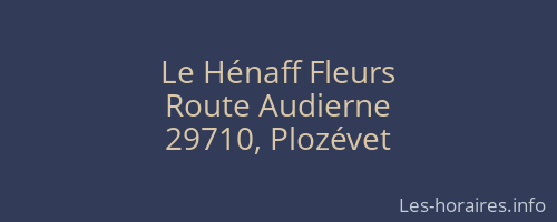Le Hénaff Fleurs