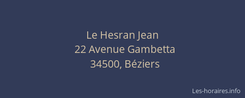 Le Hesran Jean
