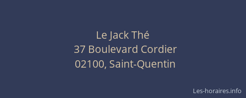 Le Jack Thé