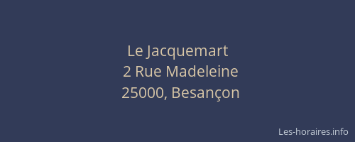 Le Jacquemart