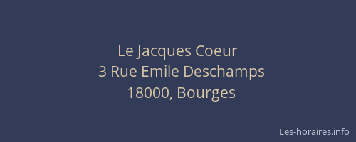 Le Jacques Coeur