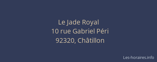 Le Jade Royal