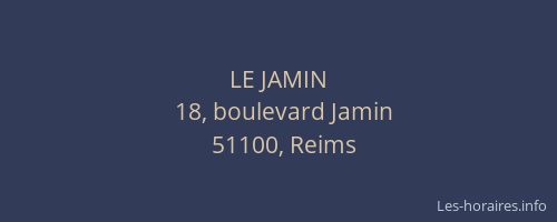 LE JAMIN