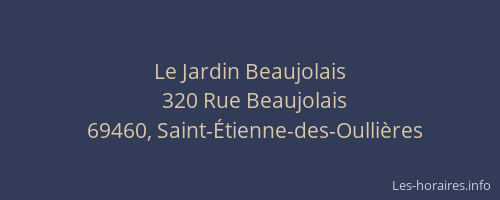 Le Jardin Beaujolais