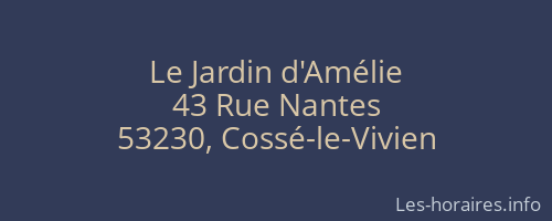 Le Jardin d'Amélie
