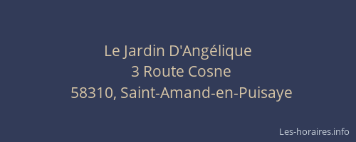 Le Jardin D'Ang&eacute;lique