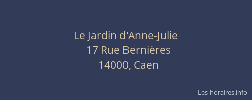 Le Jardin d'Anne-Julie