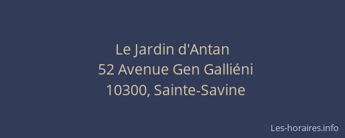 Le Jardin d'Antan