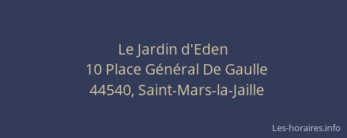 Le Jardin d'Eden