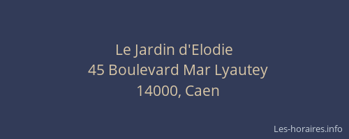 Le Jardin d'Elodie