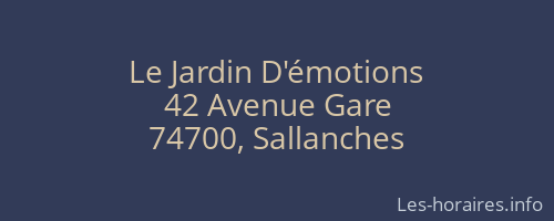 Le Jardin D'émotions