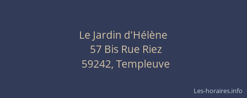 Le Jardin d'Hélène