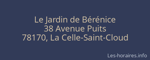 Le Jardin de Bérénice