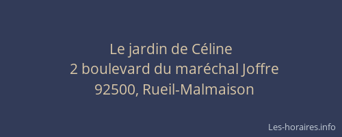Le jardin de Céline