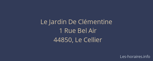 Le Jardin De Clémentine