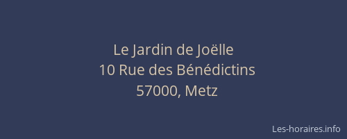 Le Jardin de Joëlle