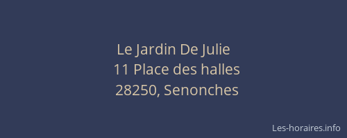 Le Jardin De Julie