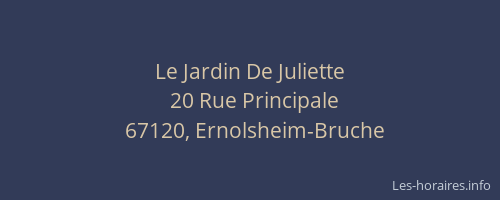 Le Jardin De Juliette