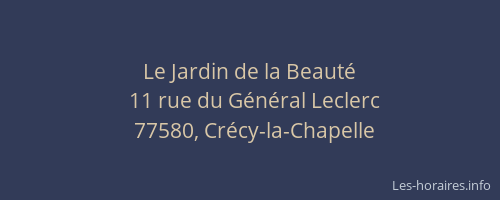 Le Jardin de la Beauté
