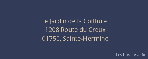 Le Jardin de la Coiffure