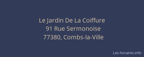 Le Jardin De La Coiffure
