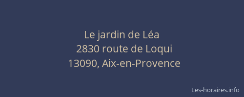 Le jardin de Léa