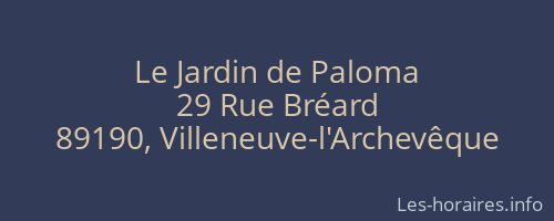 Le Jardin de Paloma