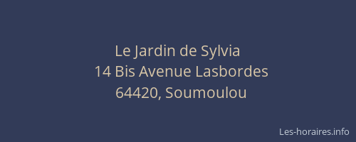 Le Jardin de Sylvia