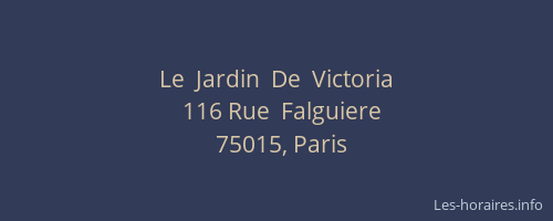 Le  Jardin  De  Victoria