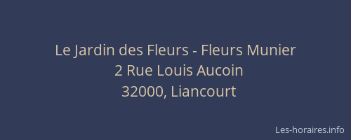 Le Jardin des Fleurs - Fleurs Munier
