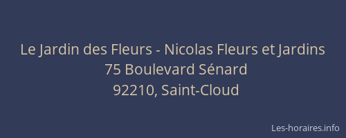 Le Jardin des Fleurs - Nicolas Fleurs et Jardins