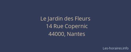 Le Jardin des Fleurs
