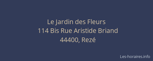 Le Jardin des Fleurs