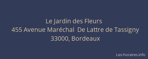 Le Jardin des Fleurs