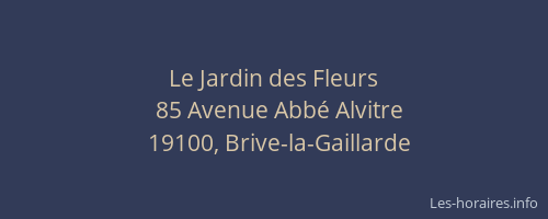 Le Jardin des Fleurs